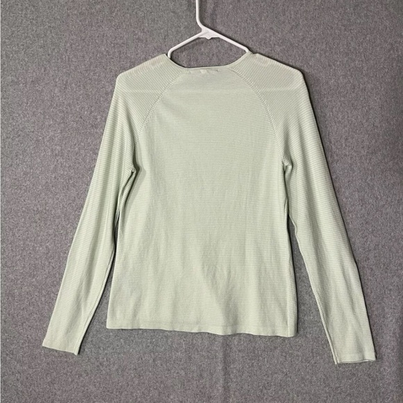 J. McLaughlin Janie Sweater Women's Medium Peppermint Green White Stripe New - Picture 4 of 12